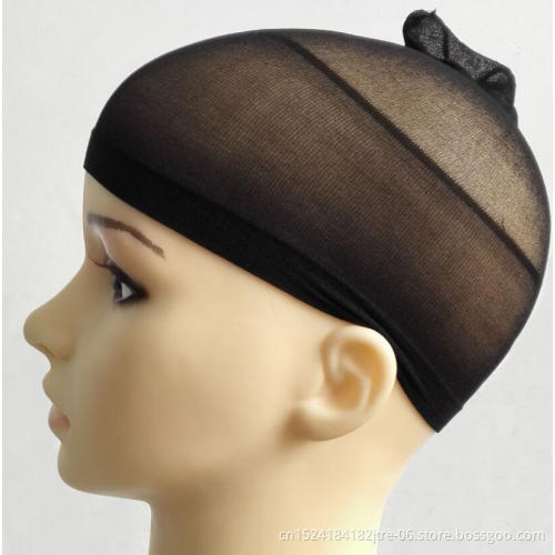 nylon nude wigcap, adjust stretch fit wigcap delux, transparent thin skin tone rubber satin wigcap